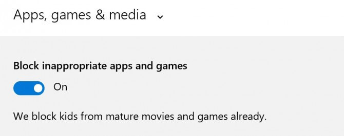 Blokir aplikasi, game dan film dengan konten dewasa yang tidak pantas untuk anak-anak.