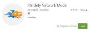 Menggunakan Aplikasi 4G Network Only di HP Android