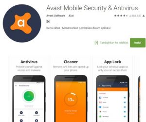 Aplikasi Antivirus Avast Security Android Terbaik