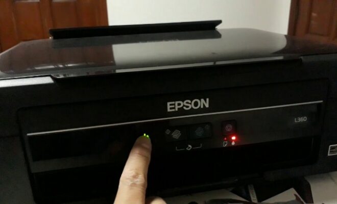 Penampakan fisik dari printer Epson L360.